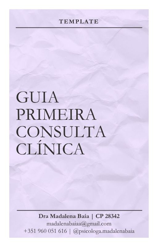 Capa de Guia da Primeira Consulta Clínica