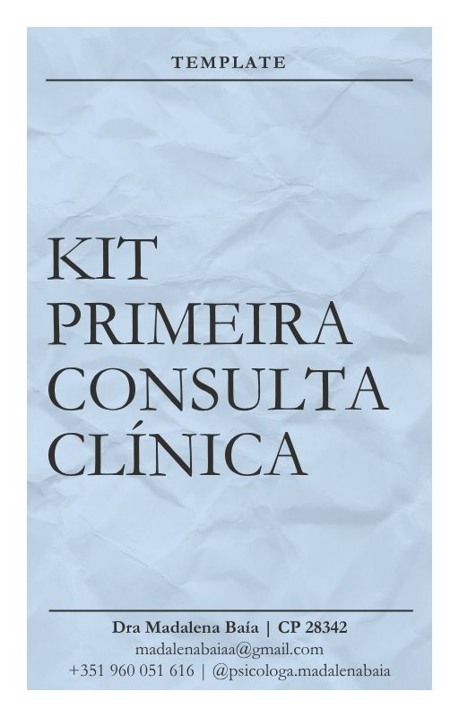 Capa de Kit de Primeira Consulta Clínica