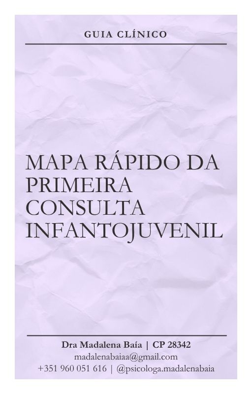 Capa de Mapa Rápido da Primeira Consulta Infantojuvenil